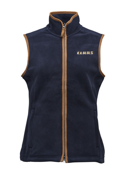 Fleece waistcoat, women, blue, XS