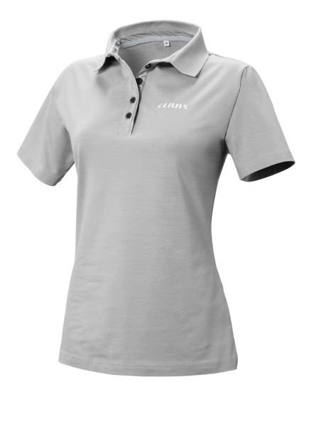 Polo for woman, grey, 3XL