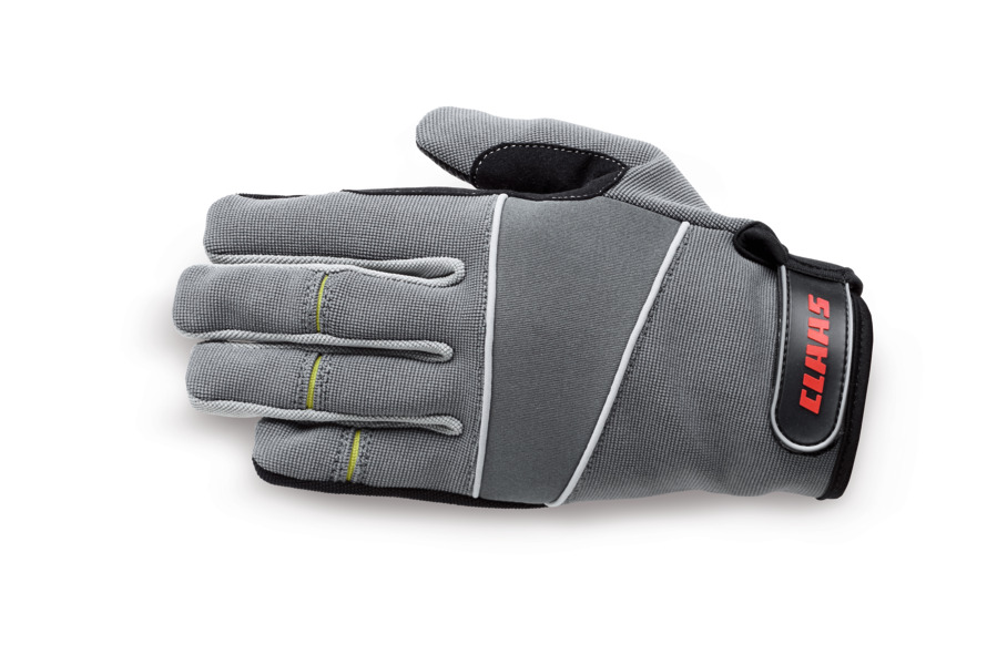 Gloves with grip,dark grey, size 8