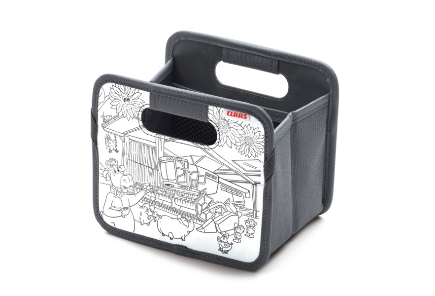 Foldable colouring box