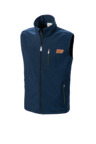 Softshell gilet, blue, men, 4XL