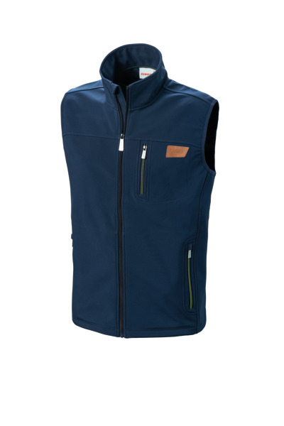 Softshell gilet, blue, men, 4XL