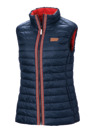 Reversible vest, navy-red, women, L