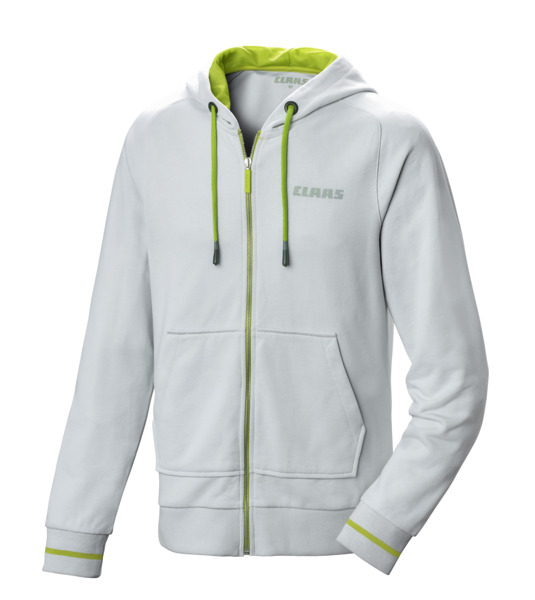 Sweat jacket, grey, unisex, S