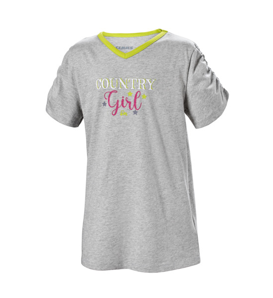 T-shirt, girls, grey, size 146/152
