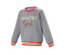 Sweatshirt, grau-pink, Gr. 122/128