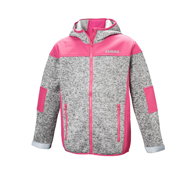Knitted fleece jacket, pink, Kids,98/104