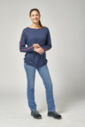 Longsleeve shirt, blue, women, S