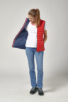 Reversible vest, navy-red, women, L