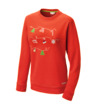Christmas sweatshirt, red, women, XS