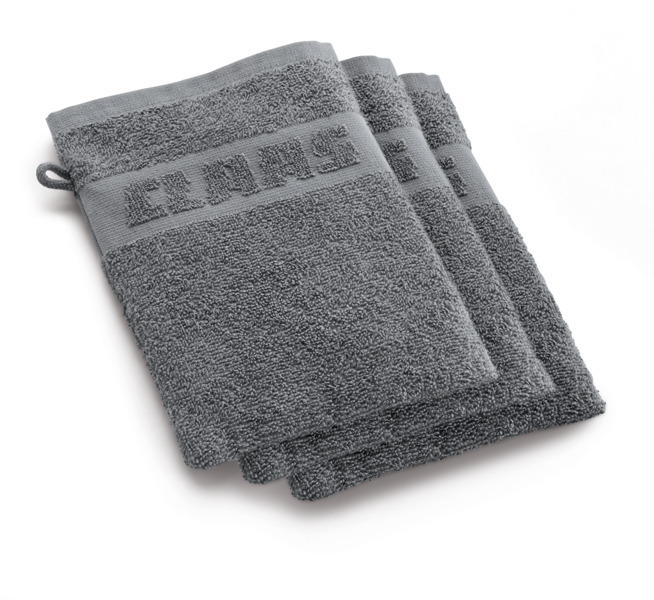 Wash mitts, grey, pair of 3