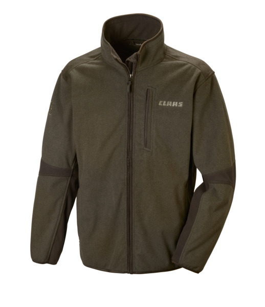 Fleece jacket, dark green, men, S