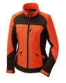 Softshelljacket,orange-green, women, 36
