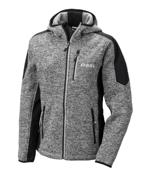 Knitted fleece jacket women