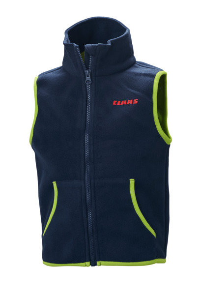 Fleece gilet, blue, children, 74/80