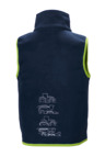 Fleece gilet, blue, children, 74/80