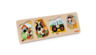 Peg wood puzzle, 4 pieces