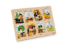 Peg wood puzzle, 8 pieces