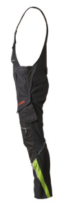 Work.dungarees,black-green,stretch,42