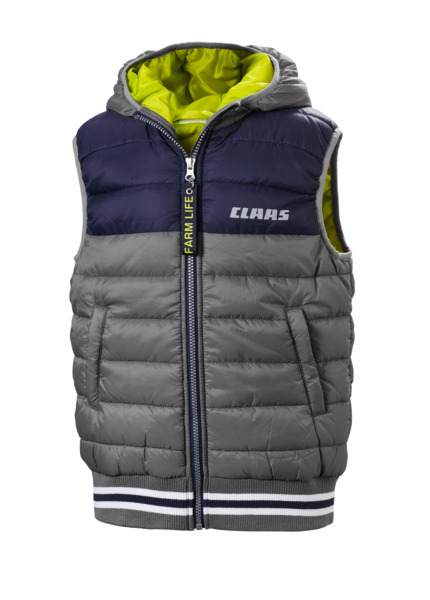 Gilet, grey, children, size 146/152