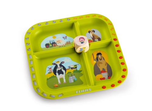 Eat and learn plate + cube Koziol
